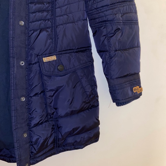 Women’s Large Navy Khujo Winter Jacket w/ faux fur trim - Picture 5 of 11